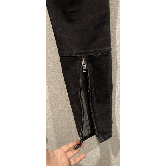 MOTHER Denim Black The Speedster Zip Jeans - Picture 8 of 10